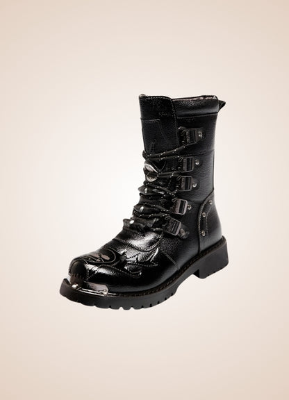 Men's Gothic Military Boots - Steampunk Australia