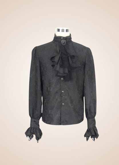 Men's Gothic Pattern Shirt - Steampunk Australia