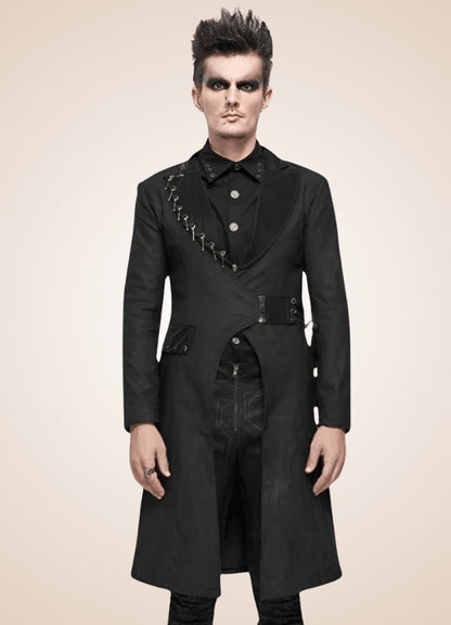 Men's Gothic Punk Frock Coat - Steampunk Australia
