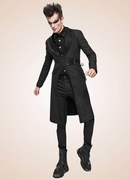 Men's Gothic Punk Frock Coat - Steampunk Australia