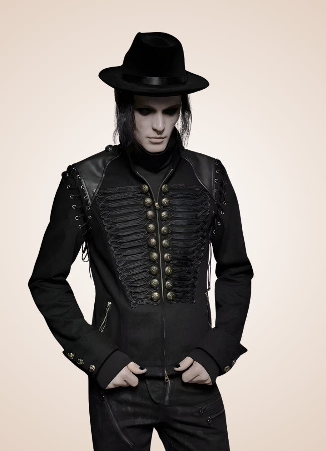 Men's Gothic Punk Jacket - Steampunk Australia
