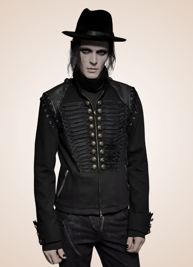 Men's Gothic Punk Jacket - Steampunk Australia