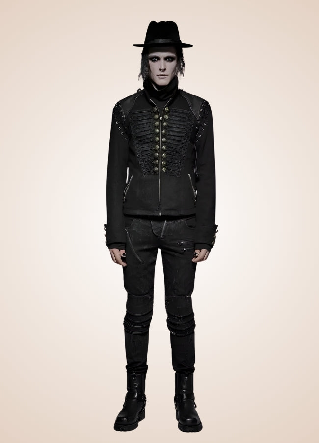 Men's Gothic Punk Jacket - Steampunk Australia