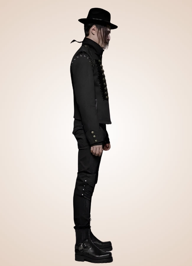 Men's Gothic Punk Jacket - Steampunk Australia