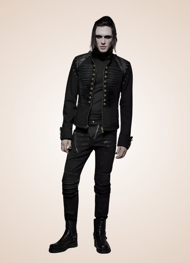 Men's Gothic Punk Jacket - Steampunk Australia