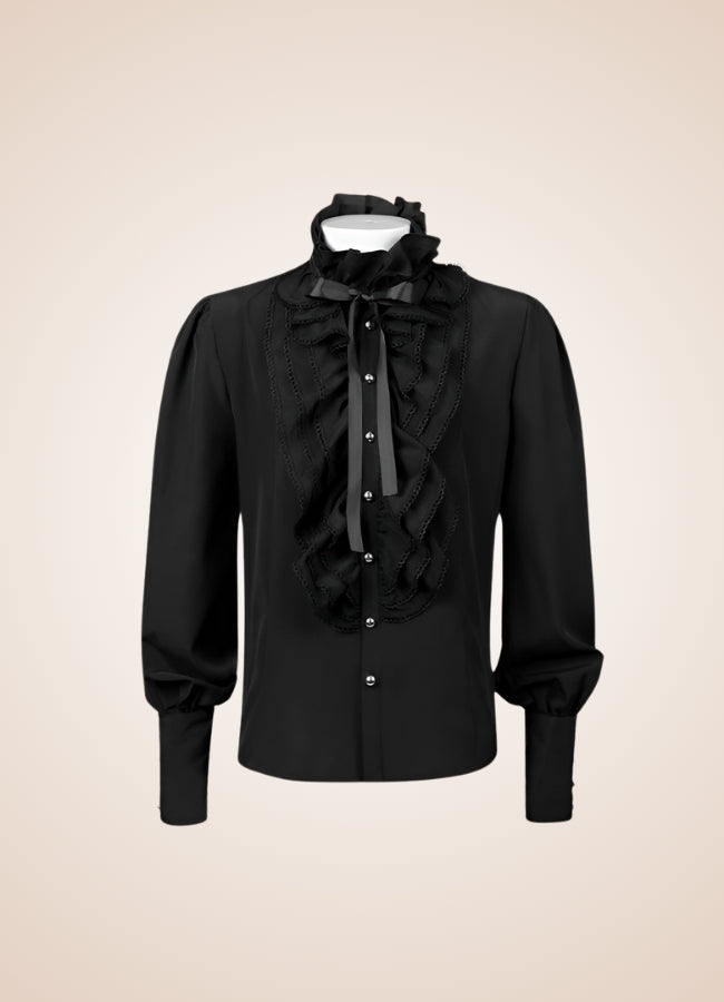 Men's Gothic Ruffled Shirt - Steampunk Australia