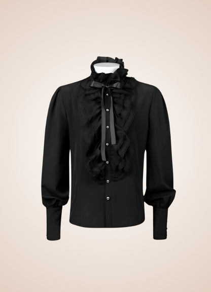 Men's Gothic Ruffled Shirt - Steampunk Australia