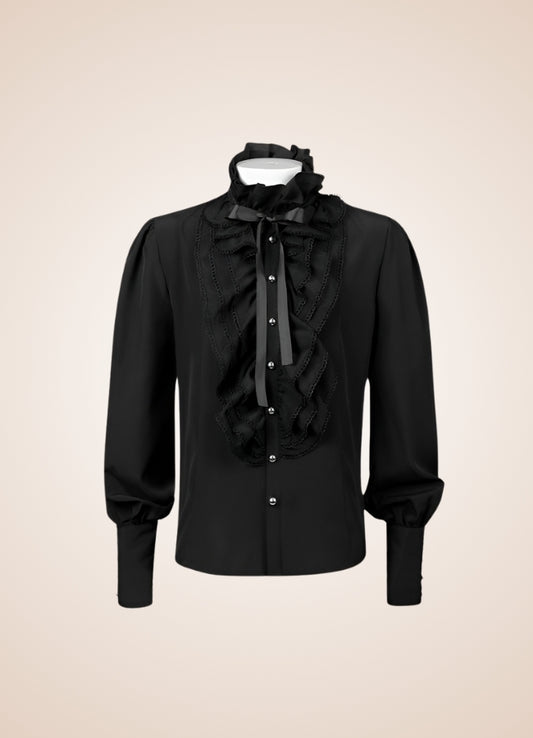 Men's Gothic Ruffled Shirt - Steampunk Australia