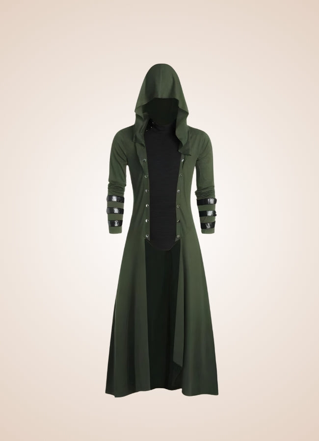 Men's Long Steampunk Redingote - Steampunk Australia