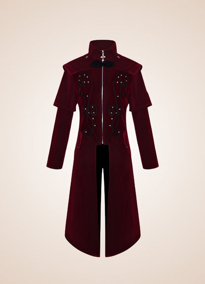 Men's Medieval Steampunk Trench Coat - Steampunk Australia