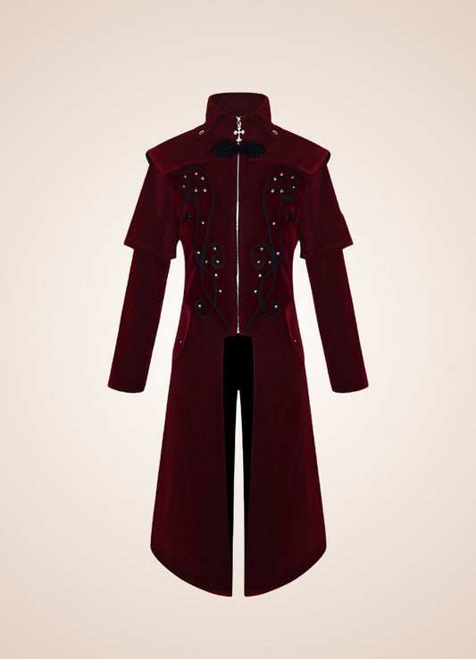 Men's Medieval Steampunk Trench Coat - Steampunk Australia