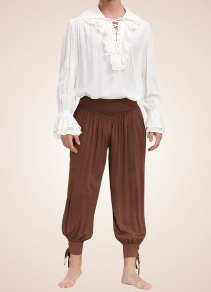 Men's Pirate Ruffles Shirt - Steampunk Australia