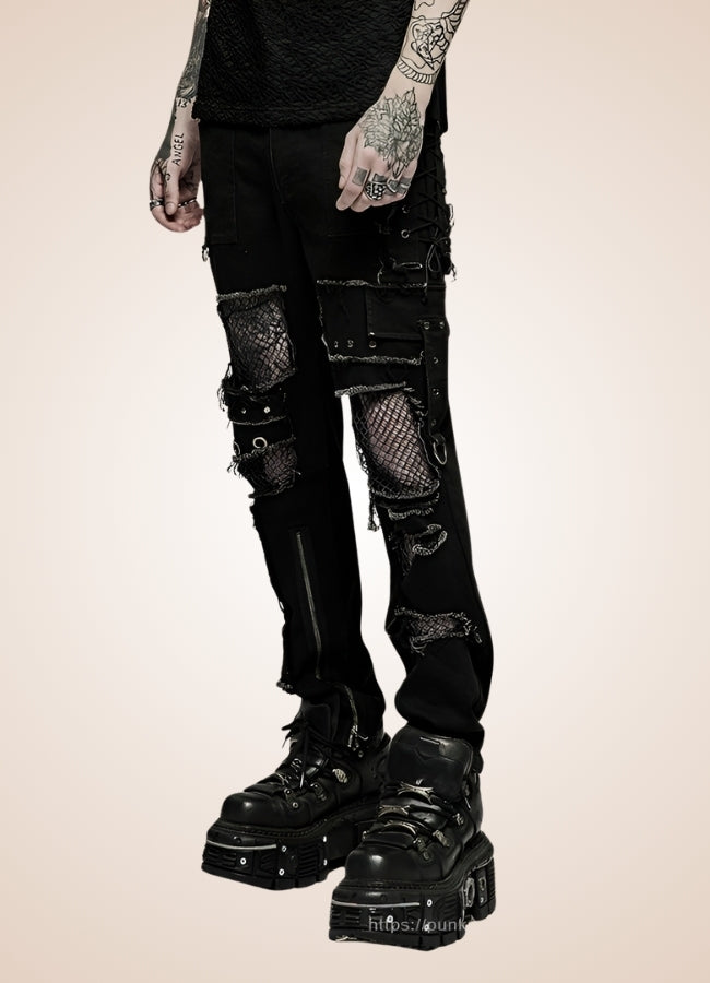 Men's Punk Rock Trousers - Steampunk Australia