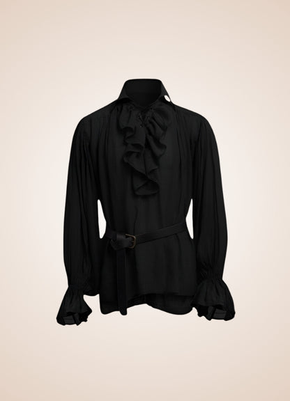 Men's Ruffled Pirate Shirt - Steampunk Australia
