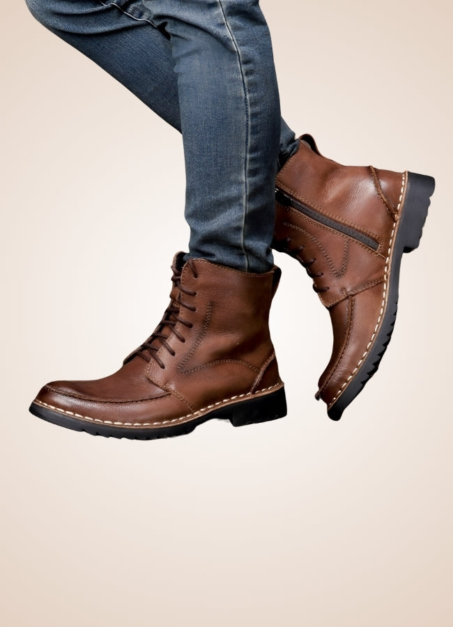 Men's Steampunk Leather Boots - Steampunk Australia