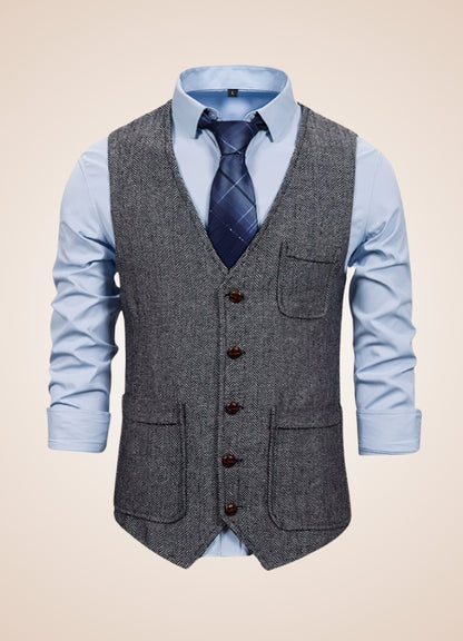 Men's Steampunk Pocket Vest - Steampunk Australia