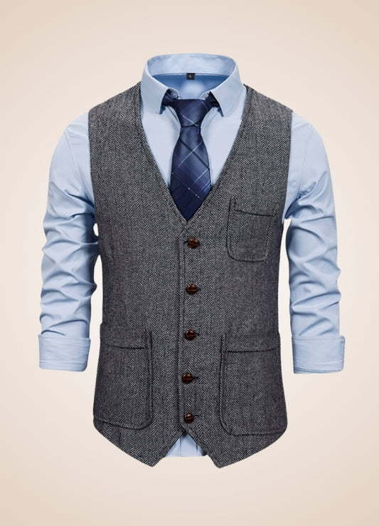 Men's Steampunk Pocket Vest - Steampunk Australia