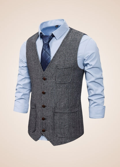 Men's Steampunk Pocket Vest - Steampunk Australia
