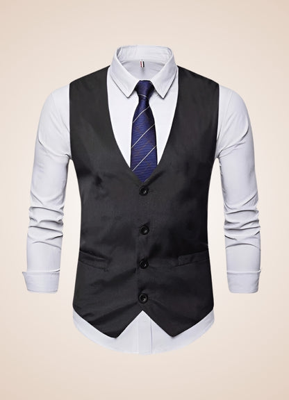 Men's Suit Vest With Chain - Steampunk Australia