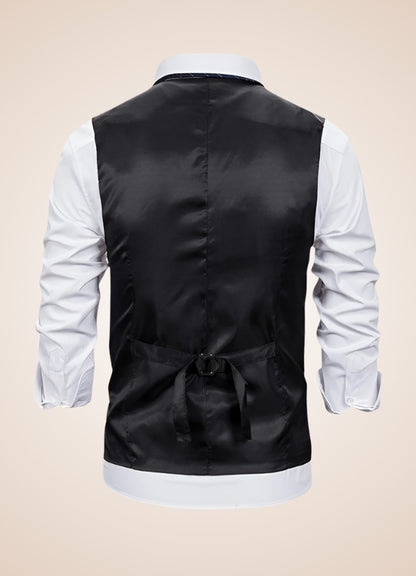 Men's Suit Vest With Chain - Steampunk Australia