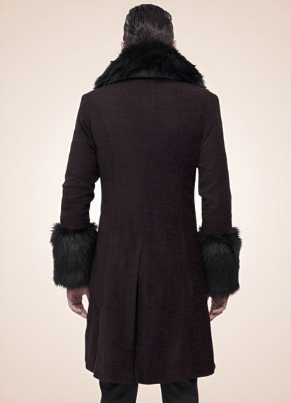 Men's Victorian Burgundy Coat - Steampunk Australia