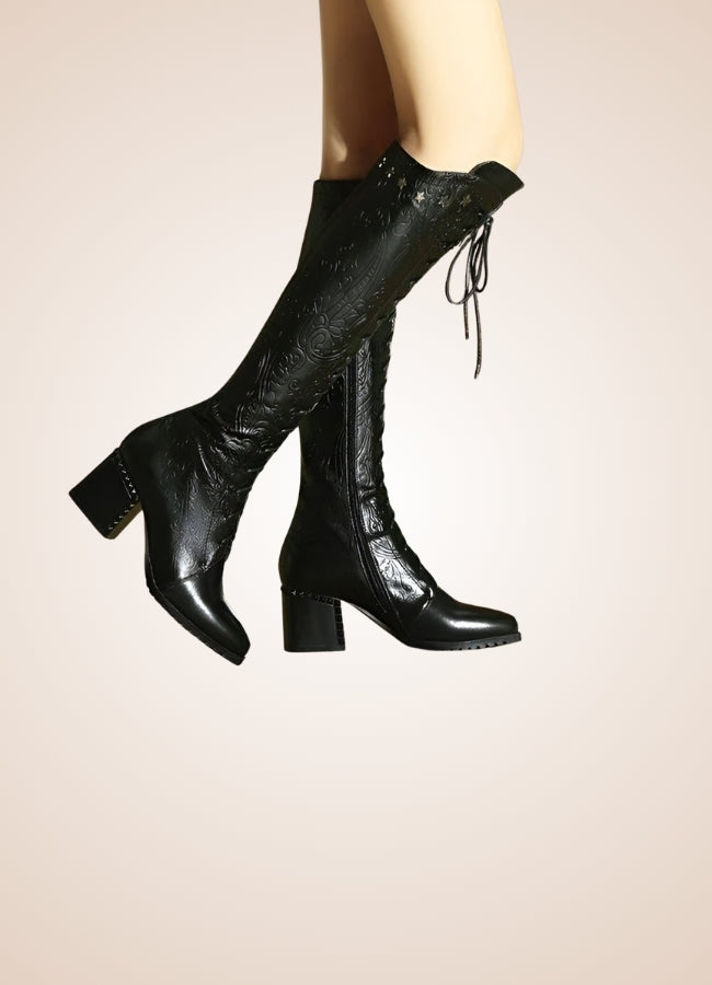 Paisley Pattern Steampunk Boots - Steampunk Australia