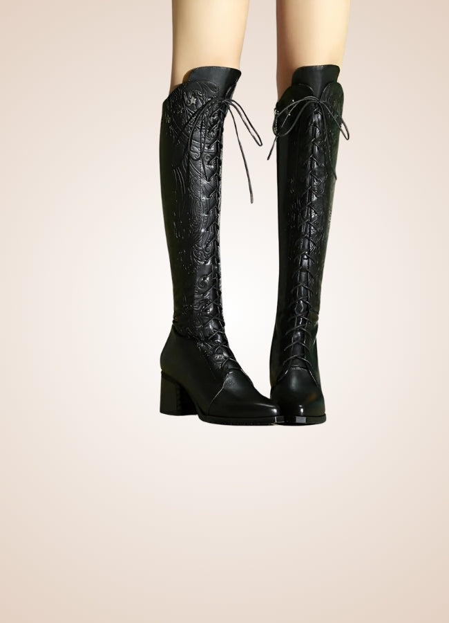 Paisley Pattern Steampunk Boots - Steampunk Australia