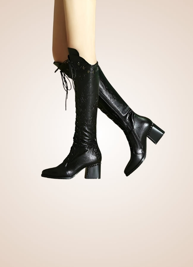 Paisley Pattern Steampunk Boots - Steampunk Australia