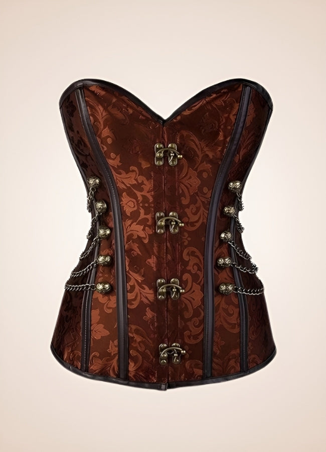 Paisley Pattern Steampunk Corset - Steampunk Australia