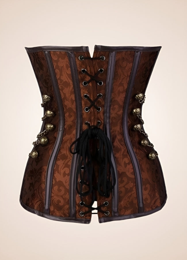 Paisley Pattern Steampunk Corset - Steampunk Australia