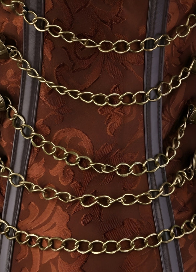 Paisley Pattern Steampunk Corset - Steampunk Australia