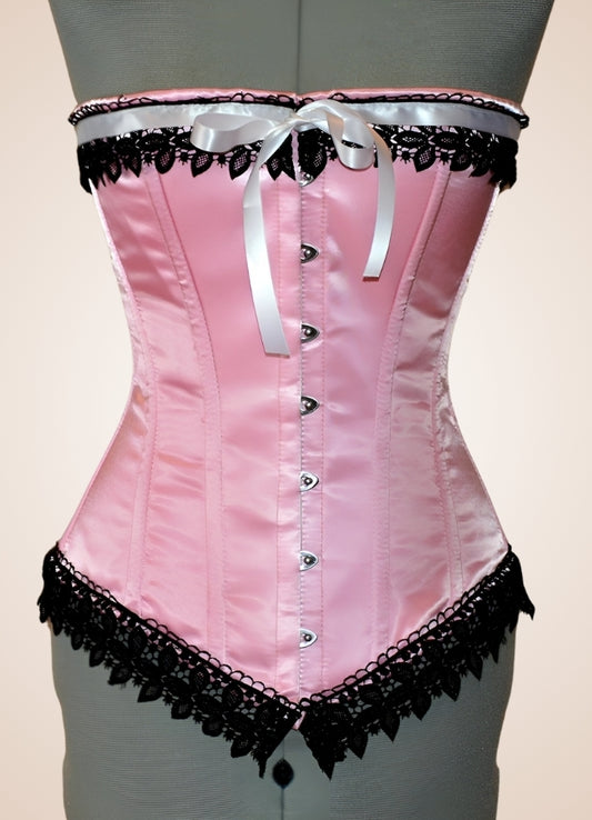Pink Steampunk Vintage Corset - Steampunk Australia