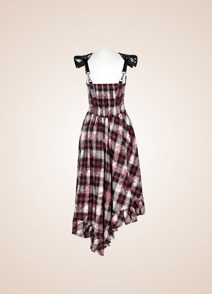 Plaid Retro Steampunk Dress - Steampunk Australia