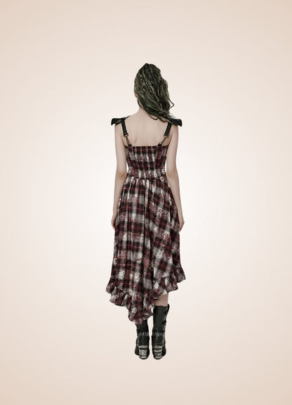 Plaid Retro Steampunk Dress - Steampunk Australia