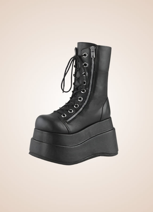Platform Lace-up Boots - Steampunk Australia
