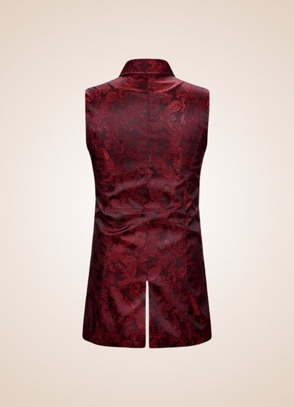 Red Button Steampunk Vest - Steampunk Australia
