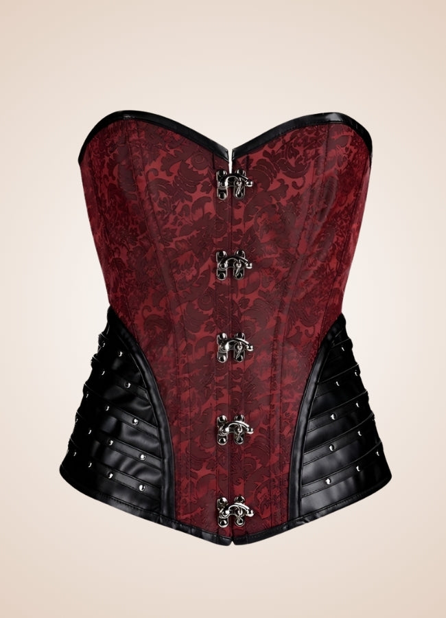 Red Steampunk Corset - Steampunk Australia