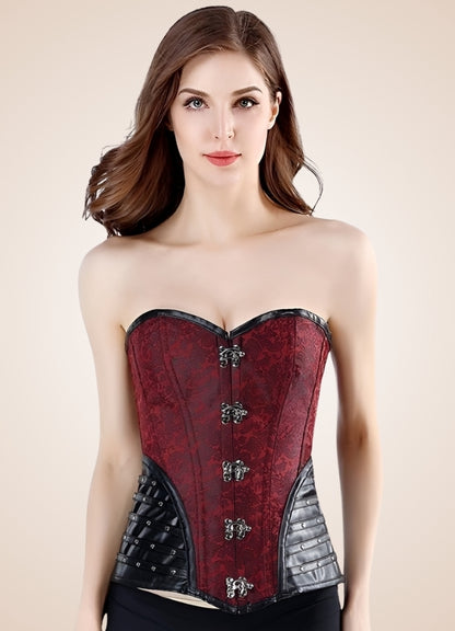 Red Steampunk Corset - Steampunk Australia