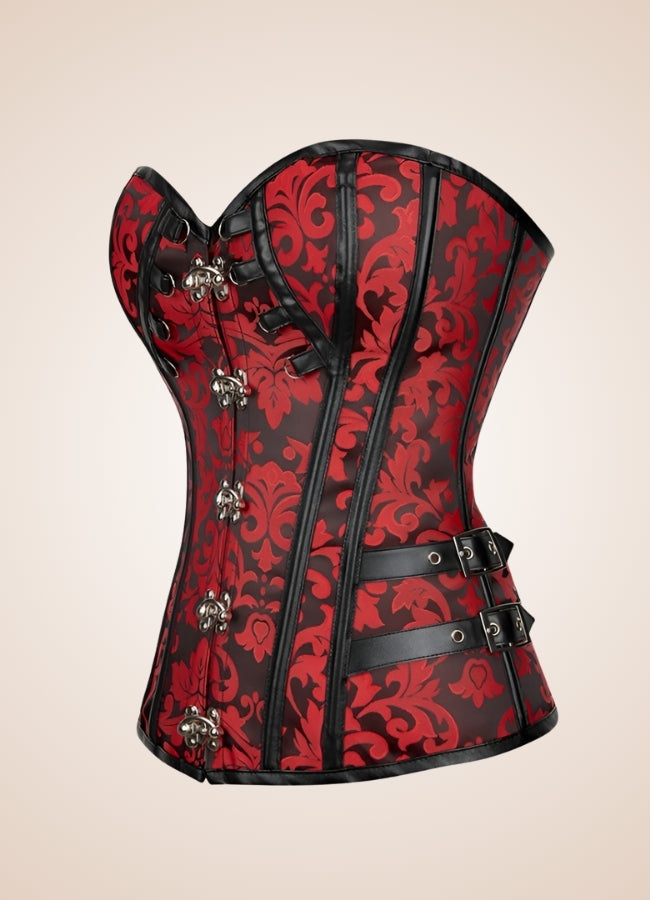 Red Steampunk Gothic Corset - Steampunk Australia