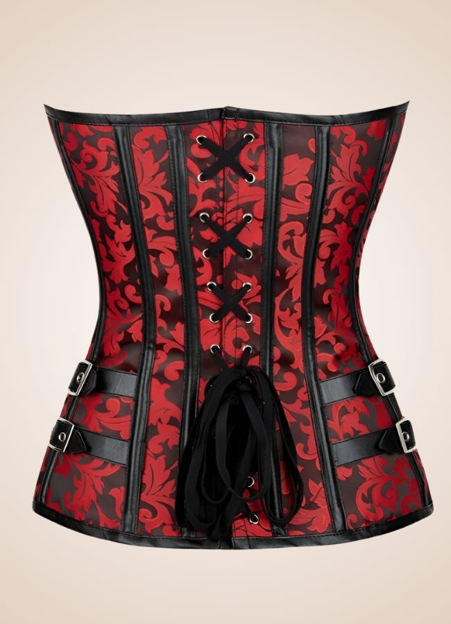 Red Steampunk Gothic Corset - Steampunk Australia