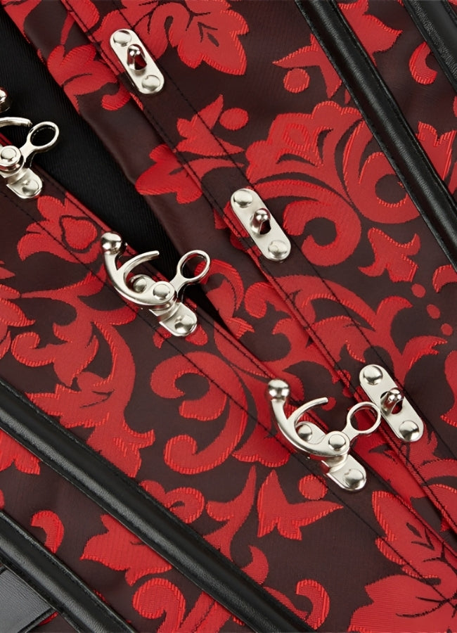 Red Steampunk Gothic Corset - Steampunk Australia