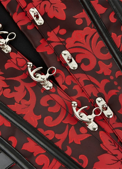 Red Steampunk Gothic Corset - Steampunk Australia