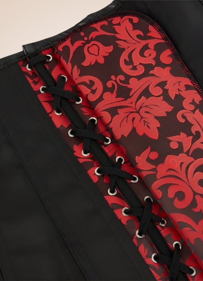 Red Steampunk Gothic Corset - Steampunk Australia