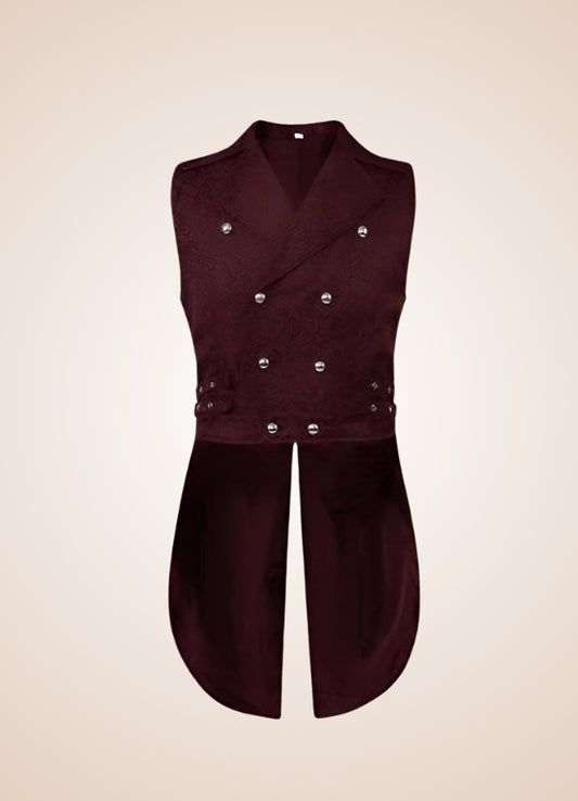 Red Steampunk Gothic Vest - Steampunk Australia