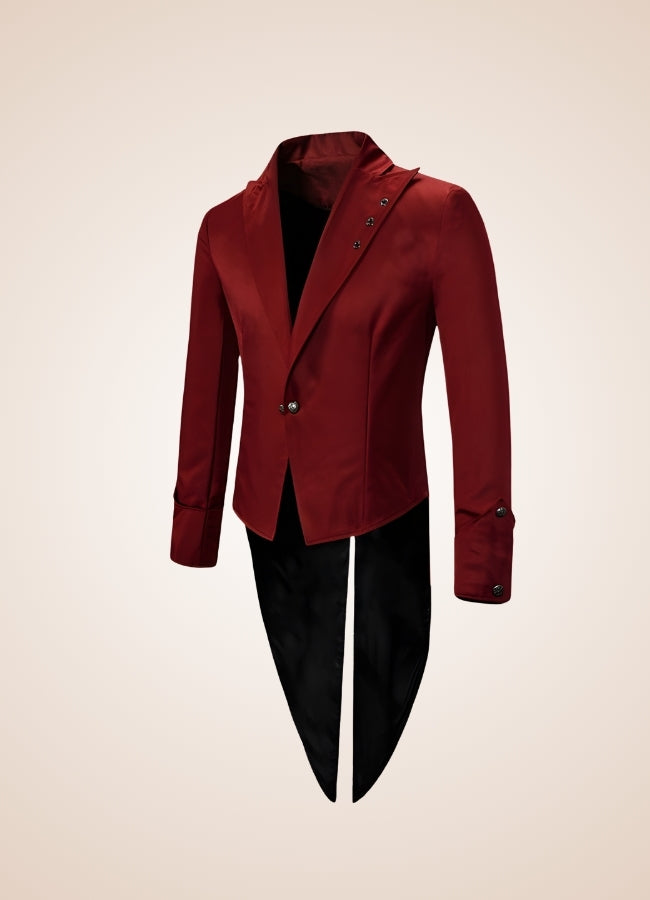Red Steampunk Tailcoat - Steampunk Australia
