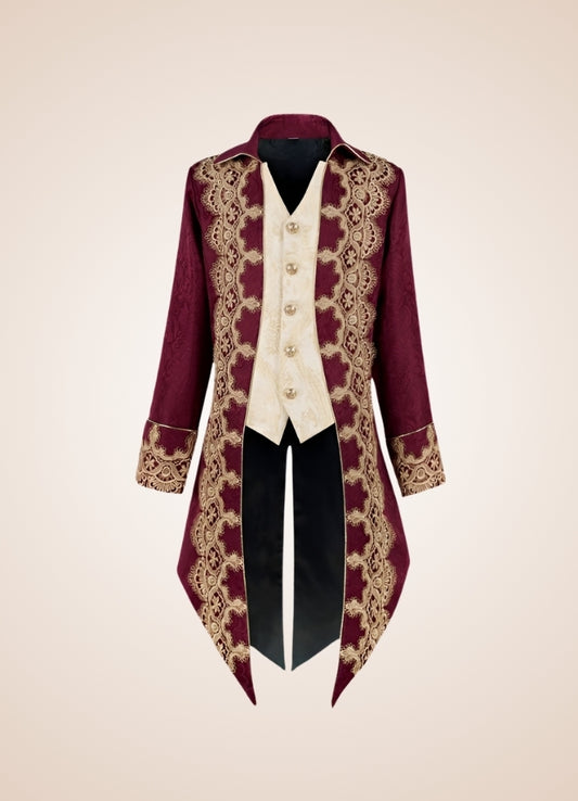Red Victorian Renaissance Jacket - Steampunk Australia