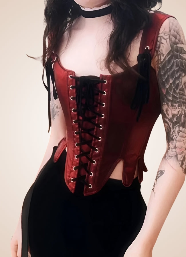 Retro Gothic Women's Corset - Steampunk Australia