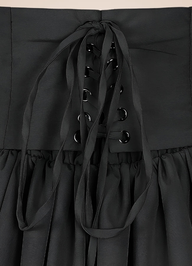 Retro High Waist Steampunk Skirt - Steampunk Australia