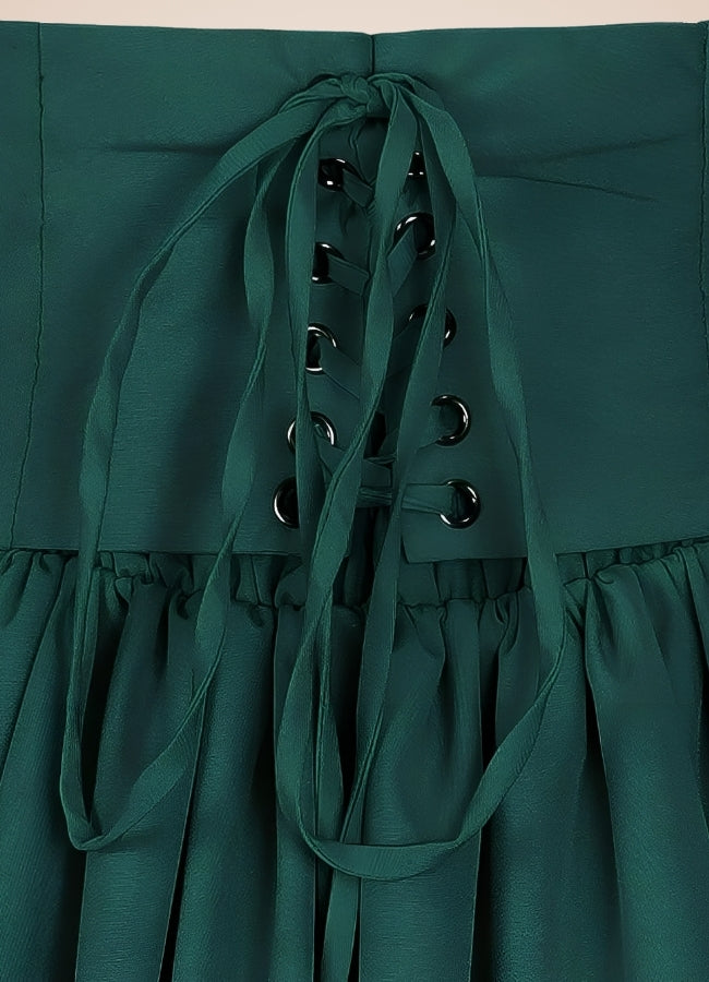 Retro High Waist Steampunk Skirt - Steampunk Australia