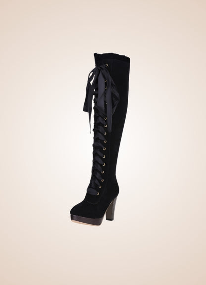 Ribbons Lace Steampunk Boots - Steampunk Australia